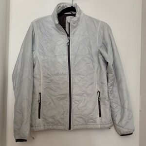 LL Bean white synthetic down jacket